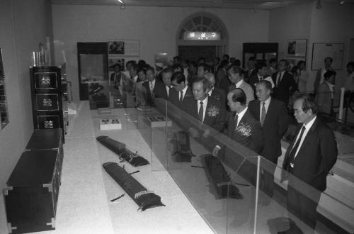 최병렬 문화공보부 장관 '89 중요궁중무형문화재 전시회 참석 이미지