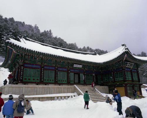 상원사, 월정사 설경 이미지
