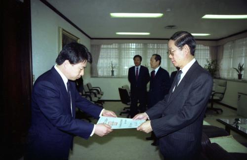 강용식 공보처 차관 관리과장 임명장 수여식 이미지