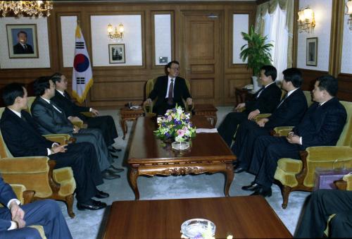 노재봉 국무총리 한국청년회의소(JC) 회장단 접견 이미지