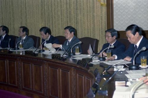 노재봉 국무총리 임시국무회의 주재 이미지