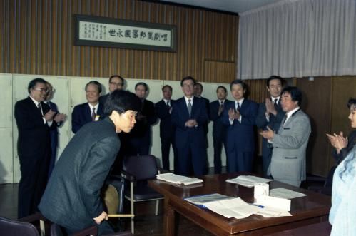 노재봉 국무총리 전통음식 오찬 이미지