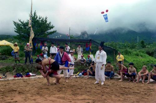 제17회 세계보이스카웃 잼버리대회(서예, 씨름) 이미지