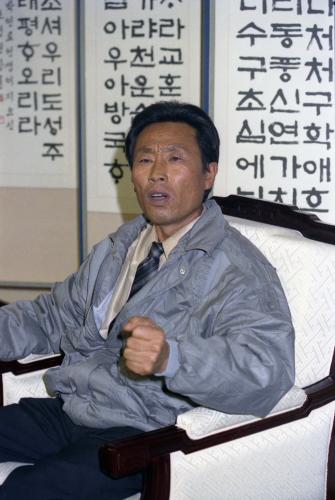 북한 동포 소련 망명 귀순자 이정의씨 기자회견 이미지
