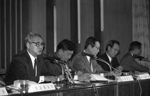 정원식 국무총리 '91 전남도민과의 대화 이미지