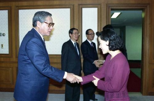 정원식 국무총리 '92 총리실 직원 신년인사회 이미지