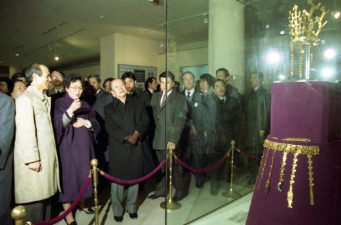 미야자와 기이치 일본 총리 지방 시찰 이미지