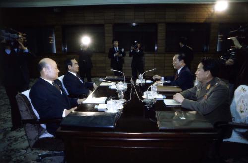 남북 핵관련 제4차 대표회담(북측 통일각, 판문각, 중립국감독회의실 전경) 이미지