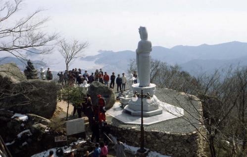 남해군, 금산 일출, 일몰 보리암 이미지