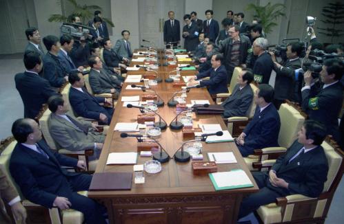 남북교류협력분과위원회 1차회의(임동원 회담대표) 이미지