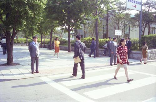 교통질서 캠페인(공보처 직원) 이미지