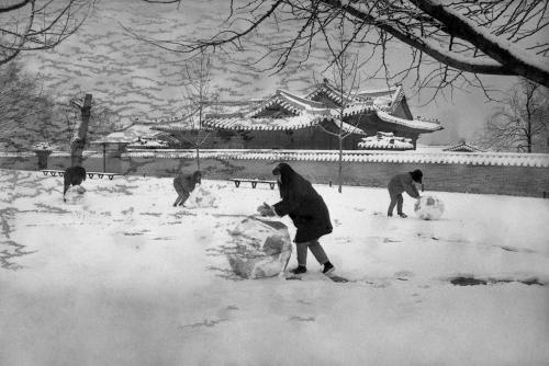 경복궁 설경 이미지