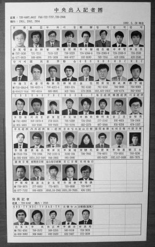 중앙청 출입 기자단 이미지