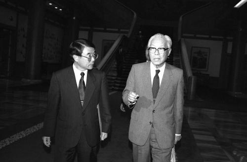 현승종 국무총리 지명자 청와대 방문 이미지