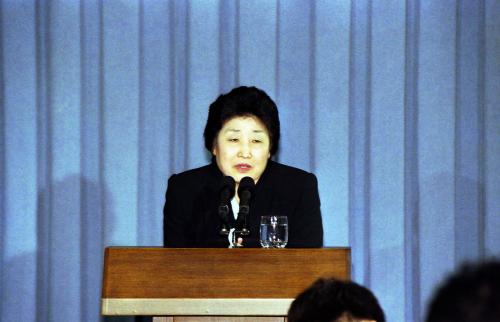 박양실 보건사회부 장관 기자회견 이미지