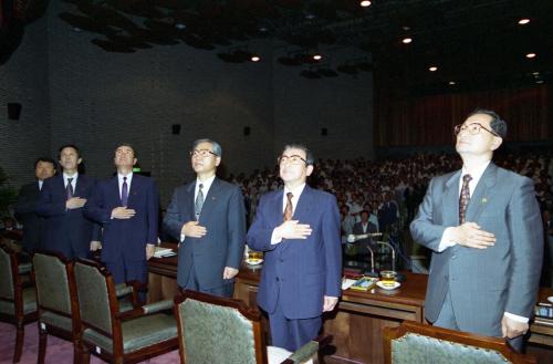 황인성 국무총리 신한국창조와 금융실명제 설명회(대전) 이미지
