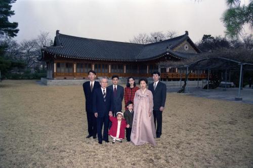 이회창 국무총리 가족 기념촬영 이미지