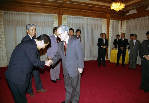 이회창 국무총리 언론인과 만찬 이미지