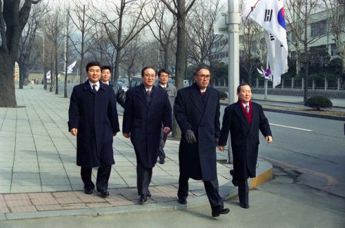 이홍구 국무총리 구 조선총독부 건물 철거식 참석 이미지