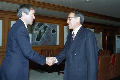 이홍구 국무총리 콜롬비아대학교 총장 접견 이미지