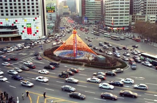 서울시청 앞 크리스마스 트리 점등식 이미지
