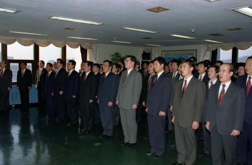 오인환 공보처 장관 공보처 종무식 이미지