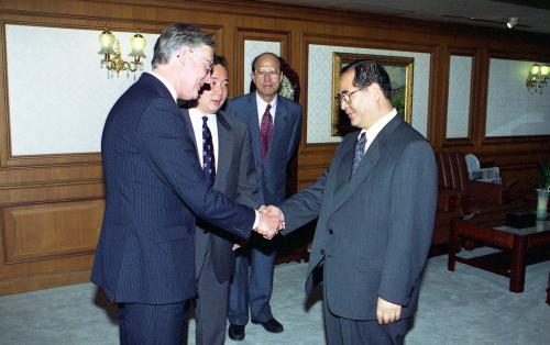 이수성 국무총리 영국 하원의원 옥스포드대학교 교수 일행 접견 이미지