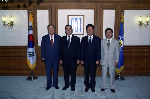이수성 국무총리 중국 국제무역촉진위원회 회장 접견 이미지