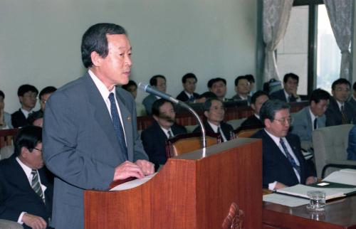 오인환 공보처 장관 국회 문공위 예산보고회 청취 이미지