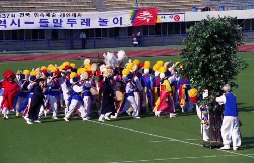 1996년 전국민속경연대회 광주 문굿(문잽이굿) 이미지