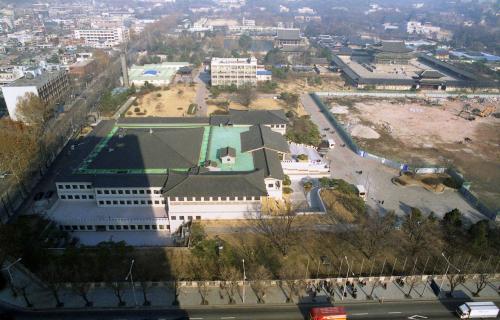 구 총독부 건물 철거현장 스케치 이미지