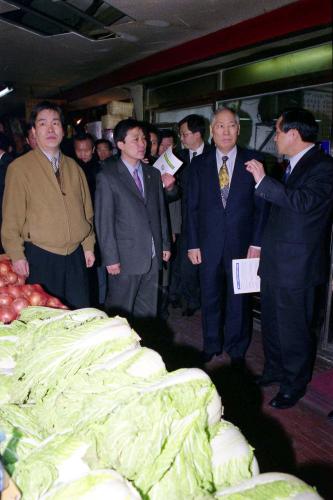 김석수 국무총리 면목재래시장 방문 이미지