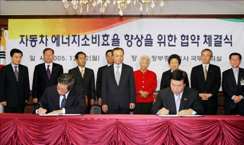 이해찬 국무총리 자동차 에너지소비효율 향상을 위한 협약 체결식 및 국가 에너지절약추진위원회 회의 이미지