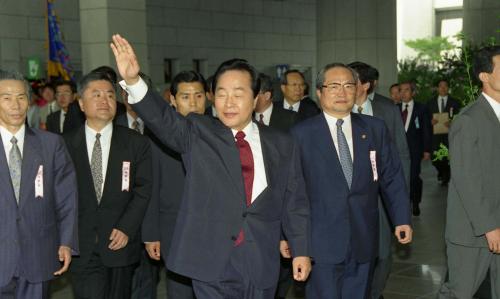 김영삼 대통령 제49주년 광복절 기념식 참석 이미지