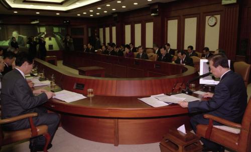 김대중 대통령 국무회의 주재 이미지