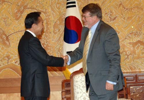 이명박 대통령 젠킨스 호주 하원의장 접견 이미지